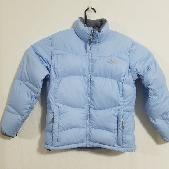 The North Face Jackets Coats North Face Womens Blue Large Nuptse Puffer Jacket Poshmark